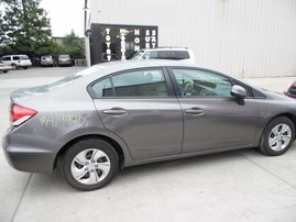 2013 HONDA CIVIC LX GRAY 4DR 1.8L AT A19940